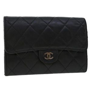 Chanel Lambskin black wallet
